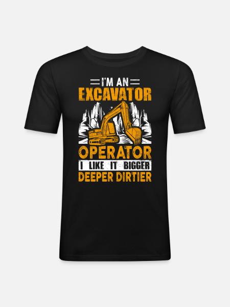 Drôle HEO - T-shirt près du corps Homme - noir