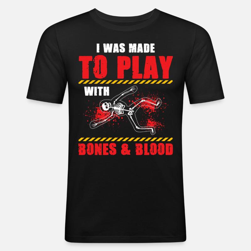 Funny Forensic Scientist Science - Men's Slim Fit T-Shirt - black