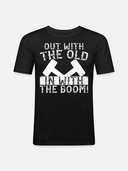 House Demolition Day - Men's Slim Fit T-Shirt - black