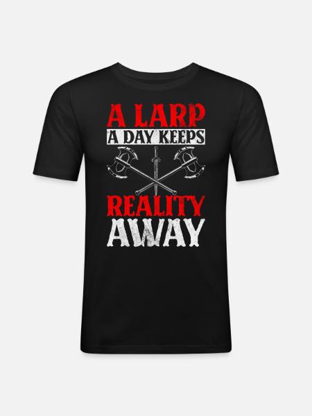 Live-Action-Rollenspiele - Männer Slim Fit T-Shirt - Schwarz