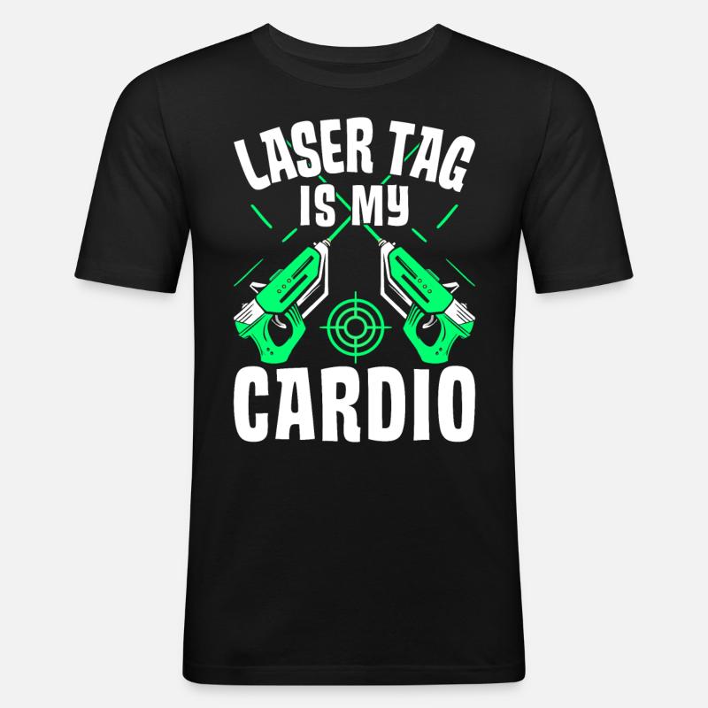 Spieler - Männer Slim Fit T-Shirt - Schwarz