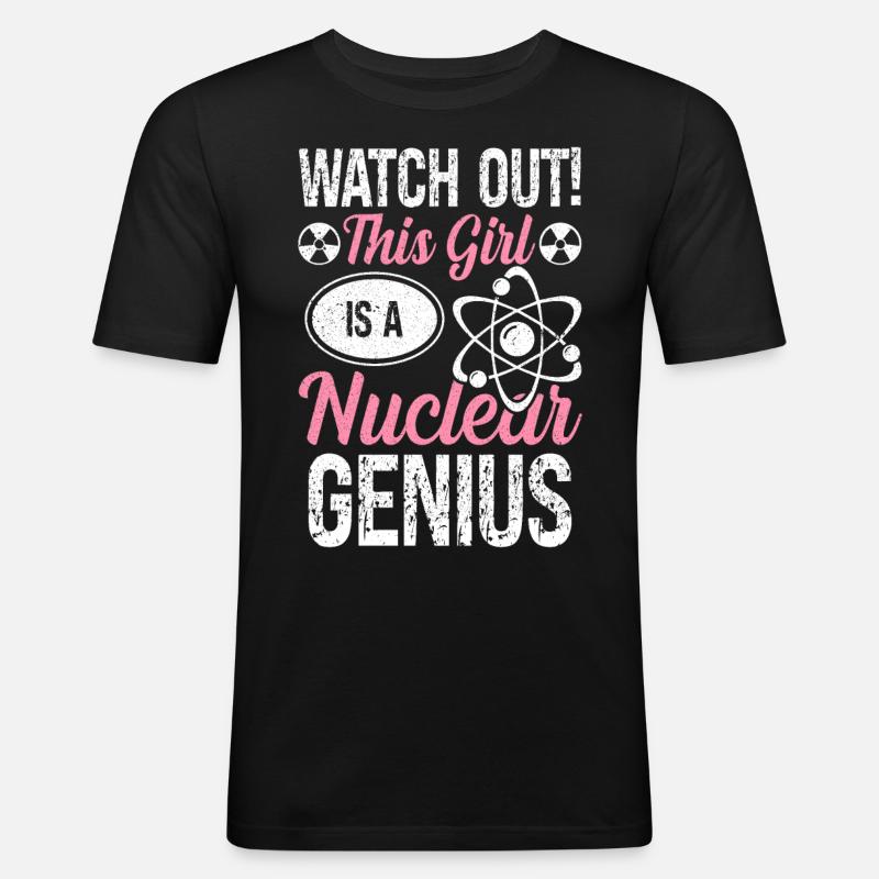 Nuclear Engineer Engineering - Men's Slim Fit T-Shirt - black