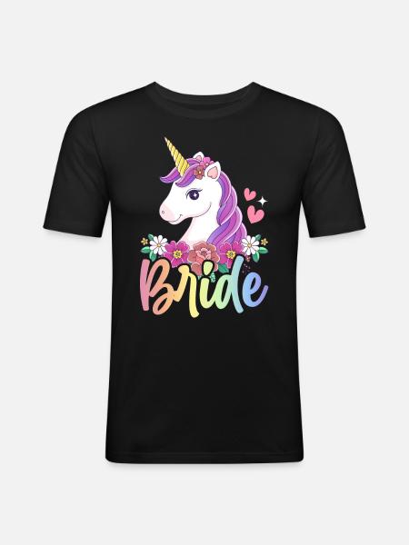 Wedding Bridal Shower - Men's Slim Fit T-Shirt - black