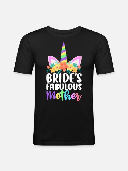 Wedding Bridal Shower - Men's Slim Fit T-Shirt - black