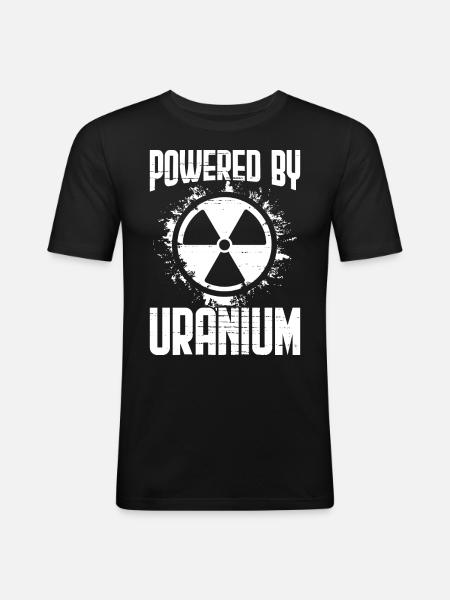 Nuclear Power Plant Nuclear Engineer - Men's Slim Fit T-Shirt - black