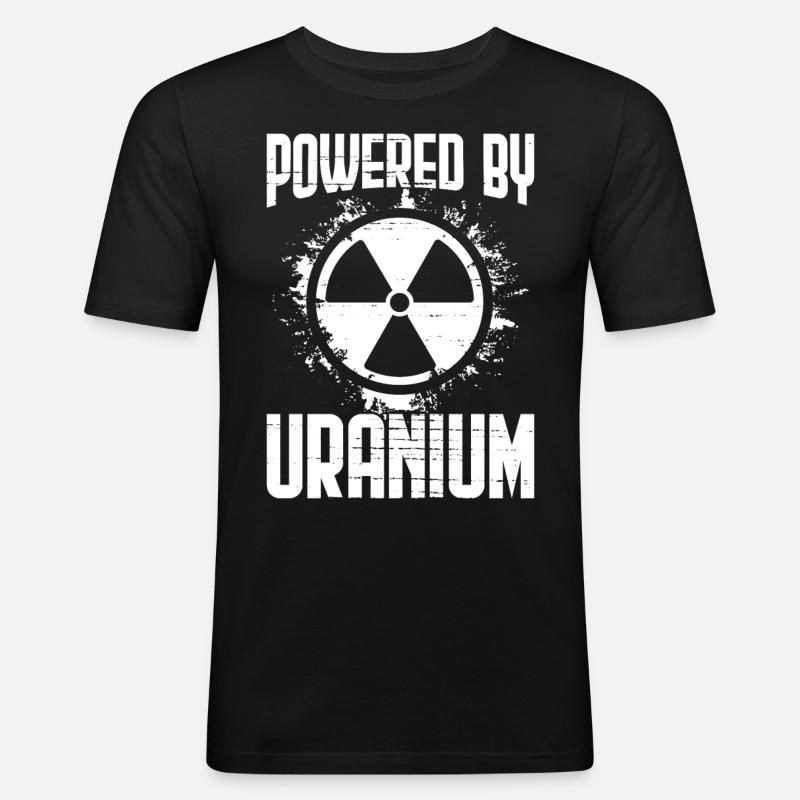 Nuclear Power Plant Nuclear Engineer - Men's Slim Fit T-Shirt - black