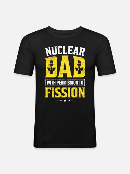 Nuclear Engineer - Men's Slim Fit T-Shirt - black