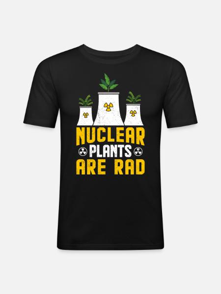 Nuclear Power Nuclear Technology - Men's Slim Fit T-Shirt - black