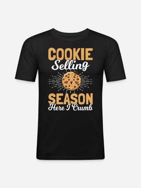 Boy Scout Cookie Merchant - Men's Slim Fit T-Shirt - black