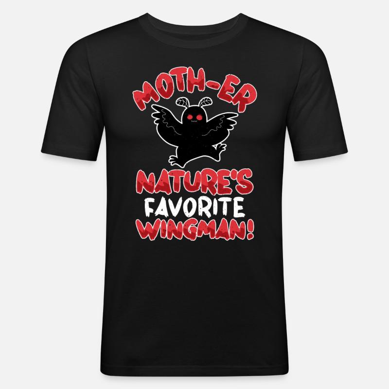 Cryptozoologie de Mothman Crypttide - T-shirt près du corps Homme - noir