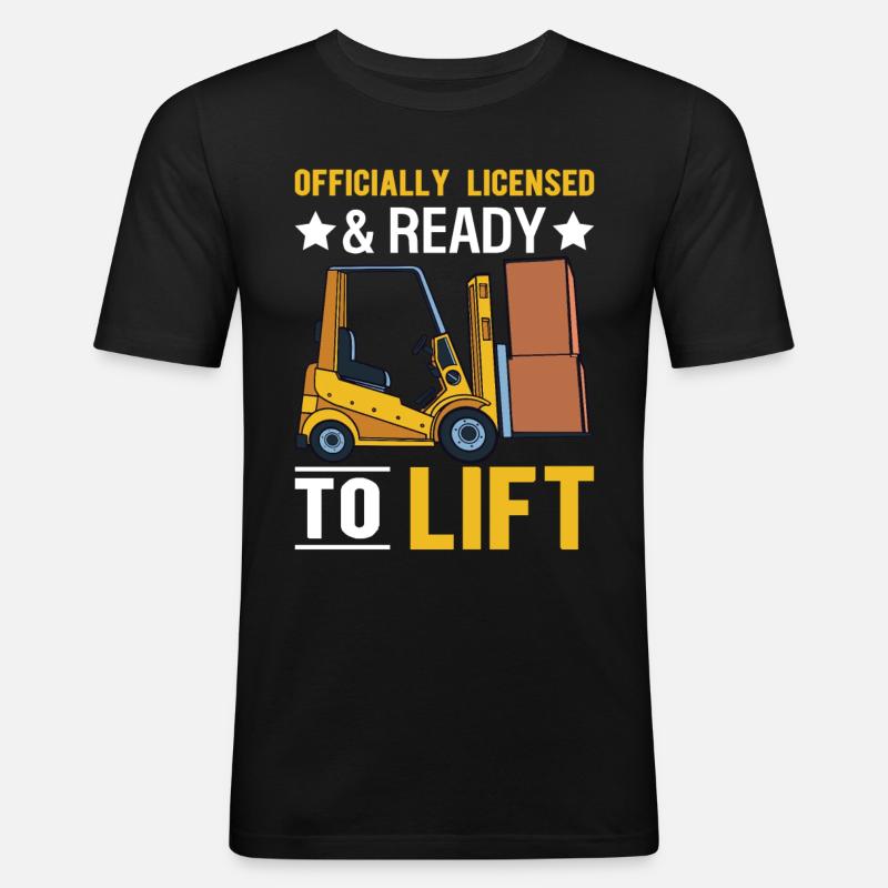 Gabelstaplerfahrer Gabelstaplerfahrer - Männer Slim Fit T-Shirt - Schwarz