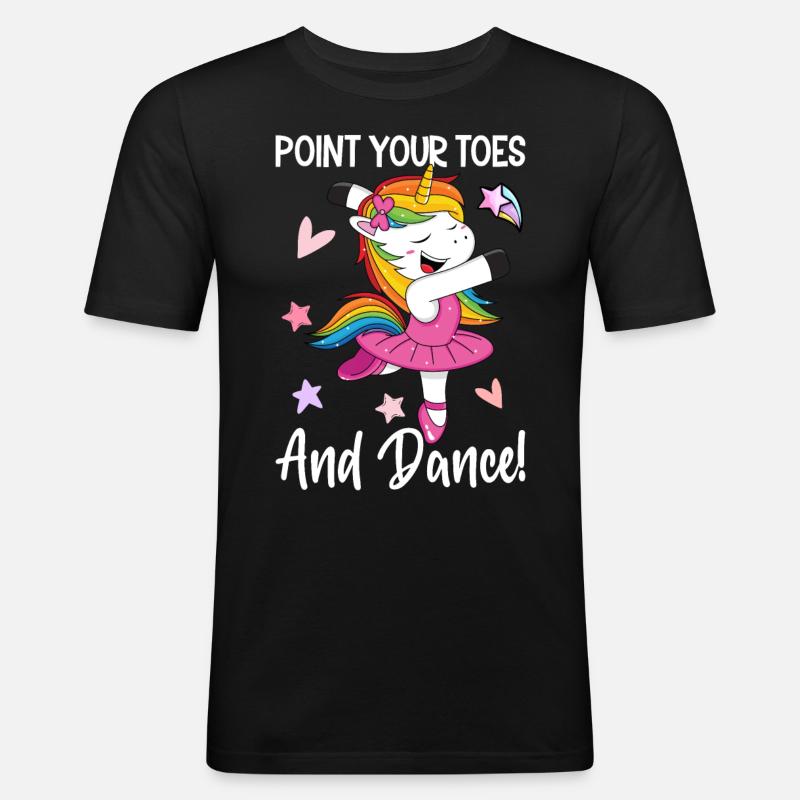 Ballerine de danse classique - T-shirt près du corps Homme - noir