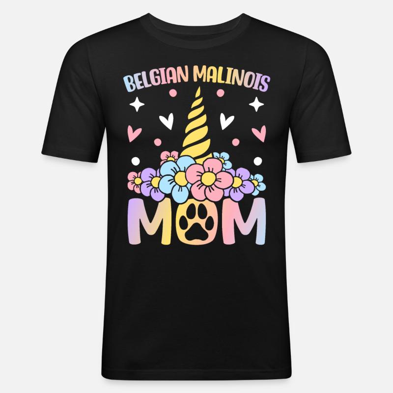 Hund - Männer Slim Fit T-Shirt - Schwarz