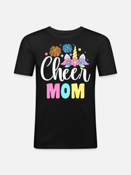 Cheerleading Cheerleader - Männer Slim Fit T-Shirt - Schwarz