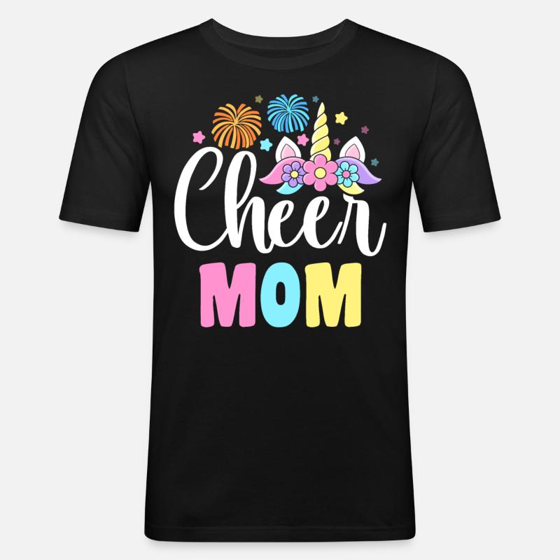 Cheerleading Cheerleader - Männer Slim Fit T-Shirt - Schwarz