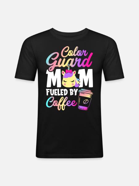 Weibliche Fahnenwache - Männer Slim Fit T-Shirt - Schwarz