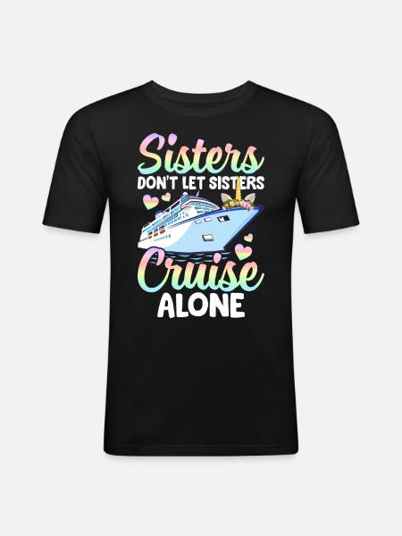 Cruise Girl Vacation - Men's Slim Fit T-Shirt - black