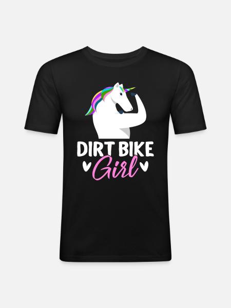 Dirt Biker - Men's Slim Fit T-Shirt - black