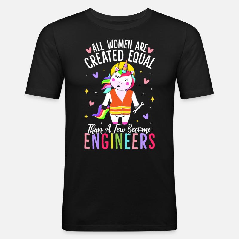 Engineer Student Engineer - Men's Slim Fit T-Shirt - black
