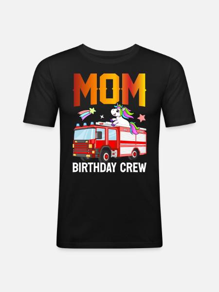 Firefighter Fire Fighting - Men's Slim Fit T-Shirt - black