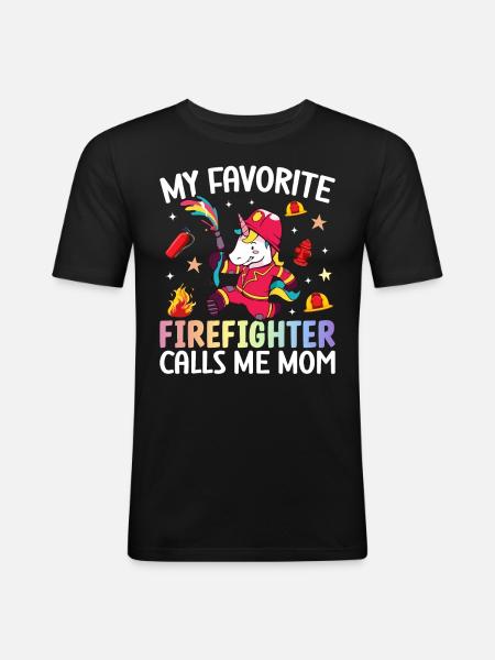 Firefighting - Men's Slim Fit T-Shirt - black