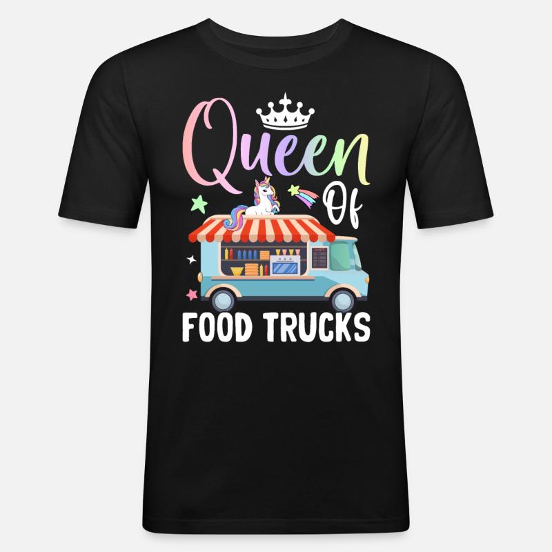 Weiblich - Männer Slim Fit T-Shirt - Schwarz