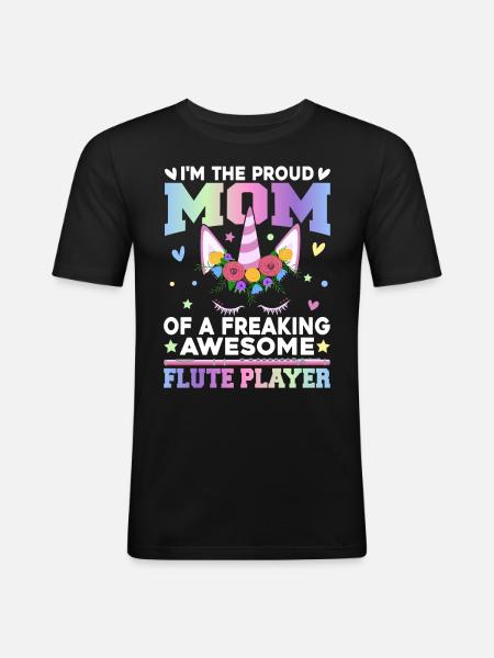Flautist - Men's Slim Fit T-Shirt - black