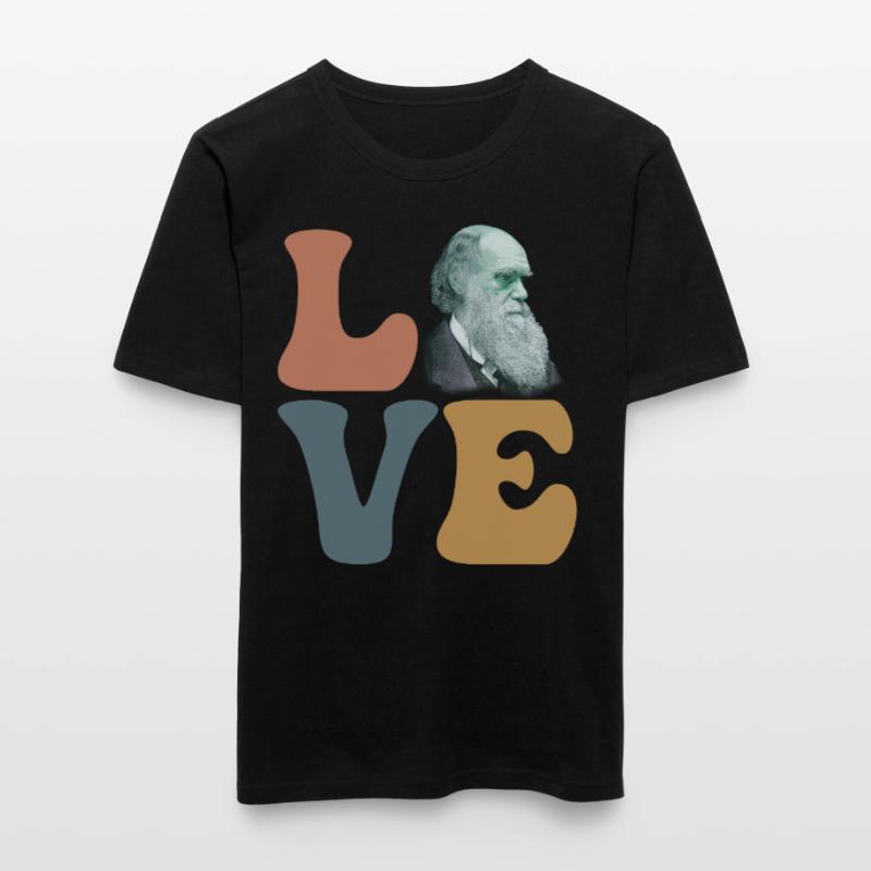 Charles Darwin Théorie de l’évolution athée T-shirt près du corps Homme