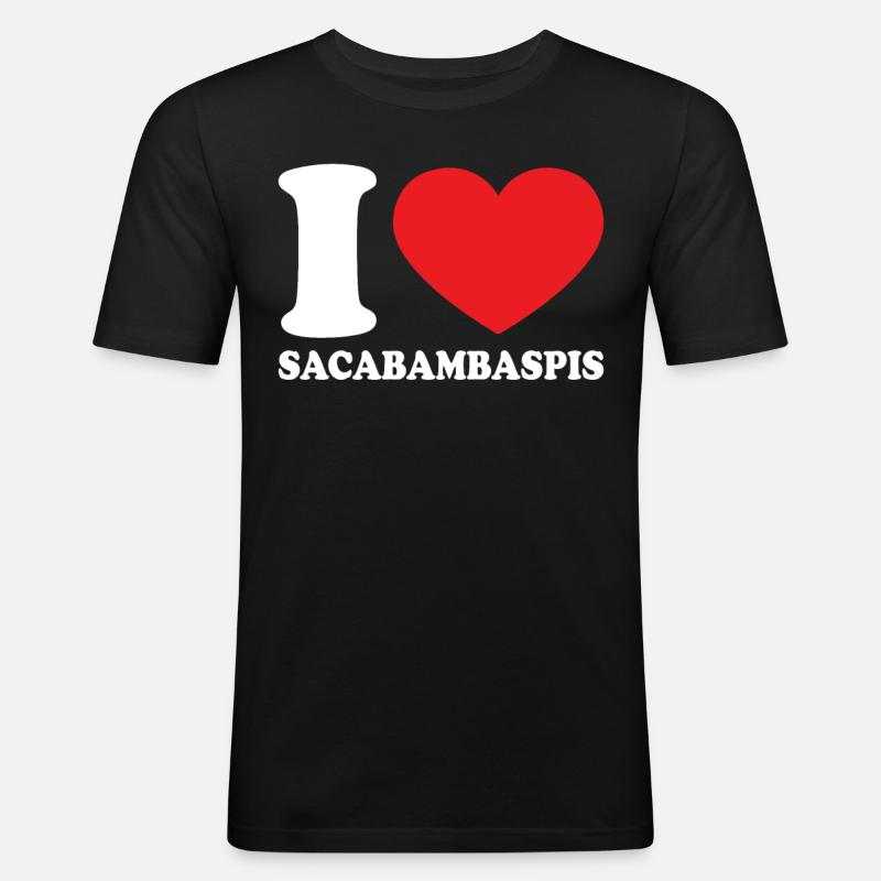 Lustiges Fisch-Memé - Männer Slim Fit T-Shirt - Schwarz