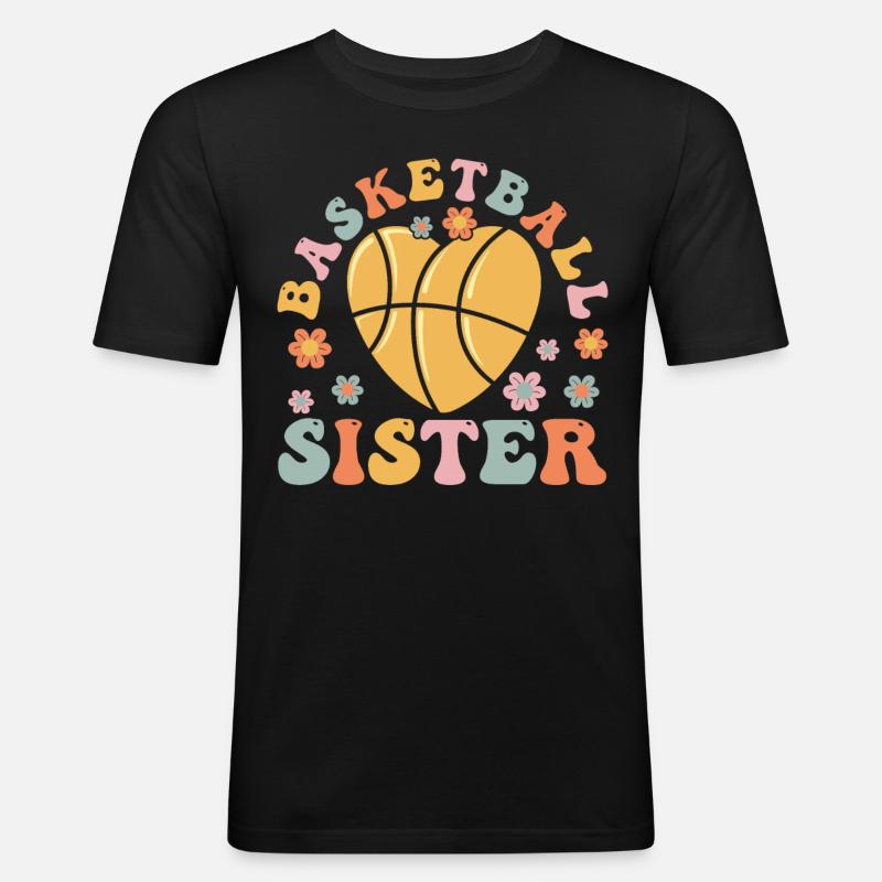 Groovy Sis - Männer Slim Fit T-Shirt - Schwarz