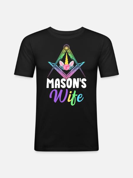 Freemason Master Freemasonry - Men's Slim Fit T-Shirt - black