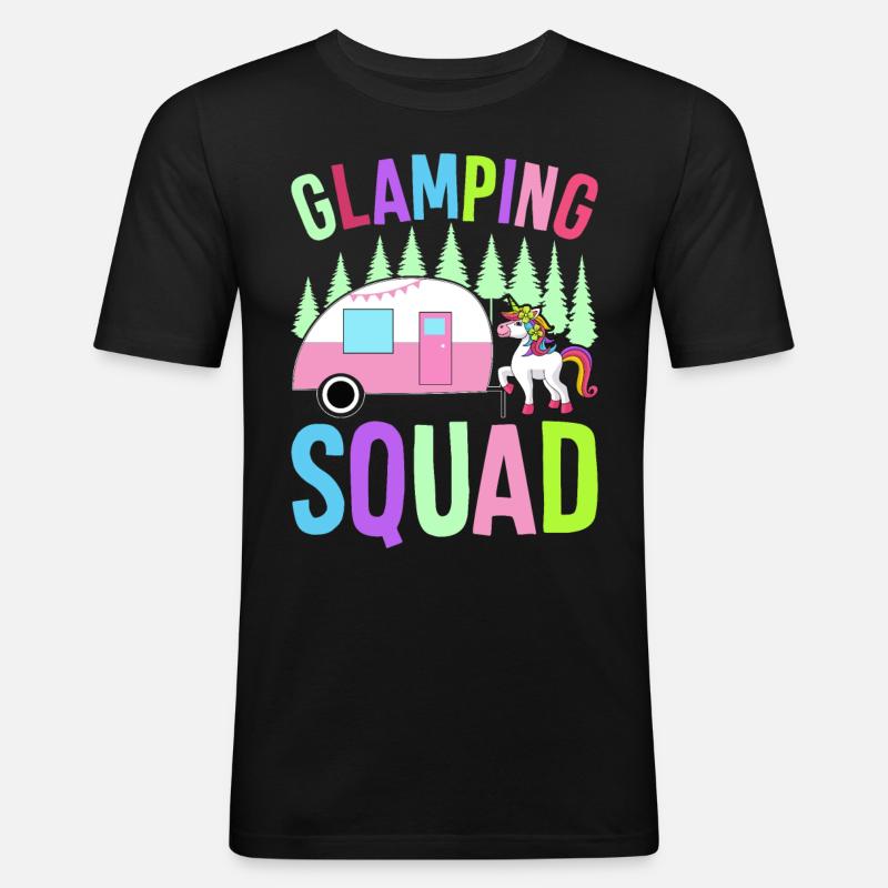 L’équipe de glamping Glamper - T-shirt près du corps Homme - noir