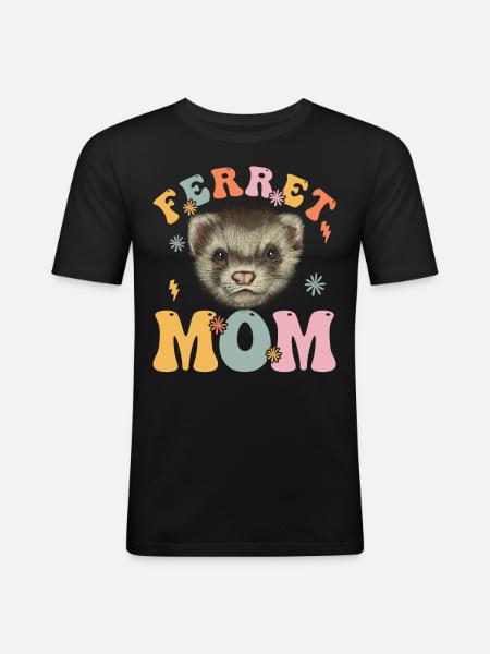 Groovy Pet Owner - Men's Slim Fit T-Shirt - black