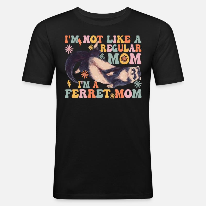 Groovy Propriétaire d’animaux de compagnie - T-shirt près du corps Homme - noir