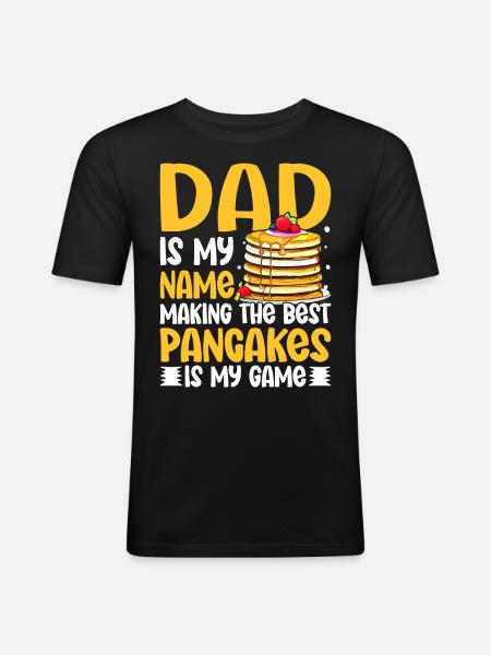 Crêpière - T-shirt près du corps Homme - noir