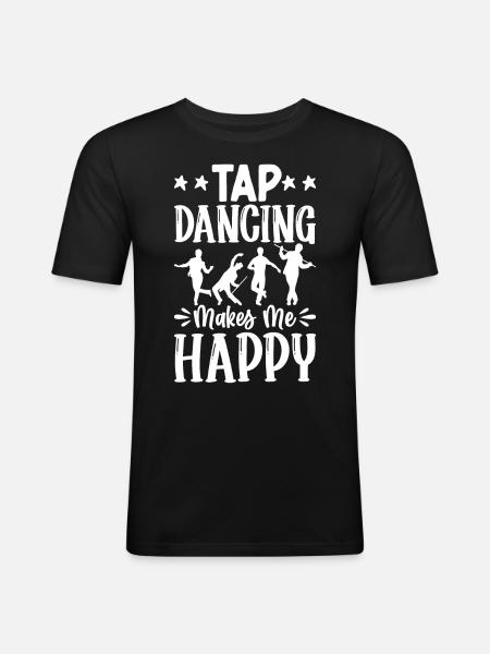Tap Dance Tap Dancer - Men's Slim Fit T-Shirt - black