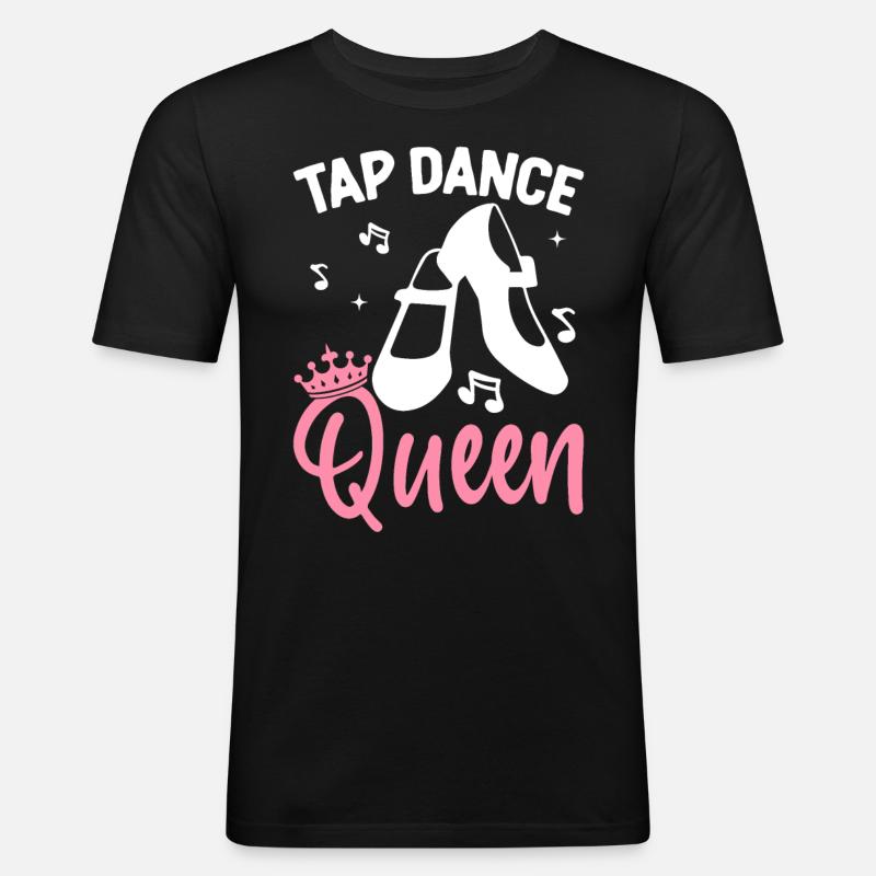 Tänzerin Stepptänzerin - Männer Slim Fit T-Shirt - Schwarz