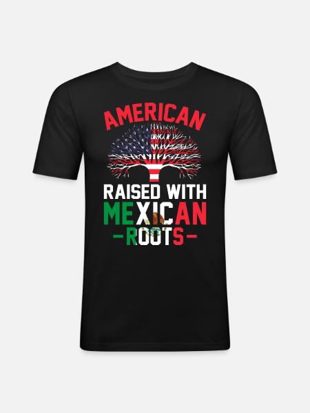 Hispanic Latino - Men's Slim Fit T-Shirt - black