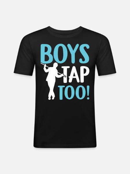 Funny Tap Dance Tap Dancer - Men's Slim Fit T-Shirt - black