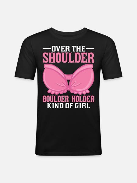 Southern Slang Rock Climbing Girl Country - Men's Slim Fit T-Shirt - black