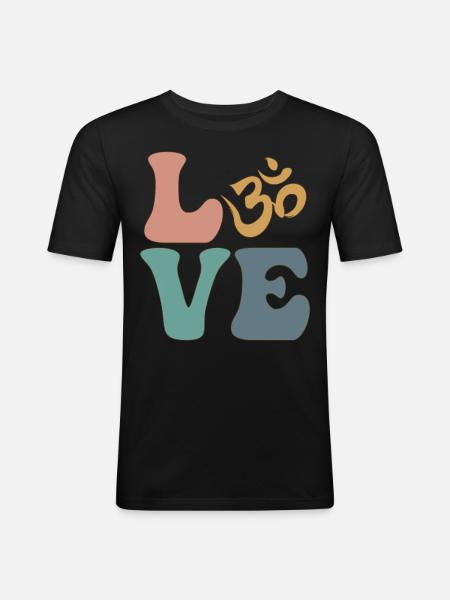 Om Symbol Meditation Buddhism Buddhist - Men's Slim Fit T-Shirt - black