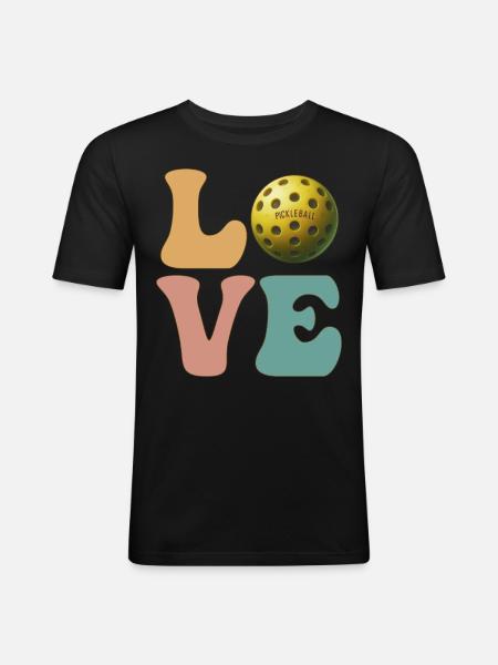 Pickleball Player Coach Team Coach - Men's Slim Fit T-Shirt - black