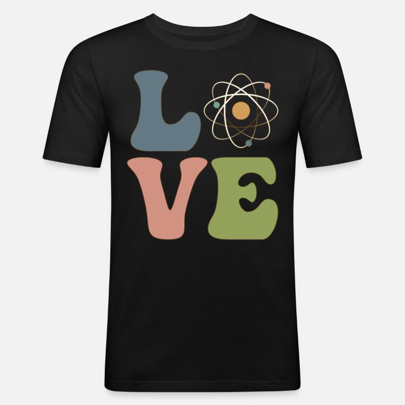 Quantenphysik Experiment Physiker Wissenschaft - Männer Slim Fit T-Shirt - Schwarz