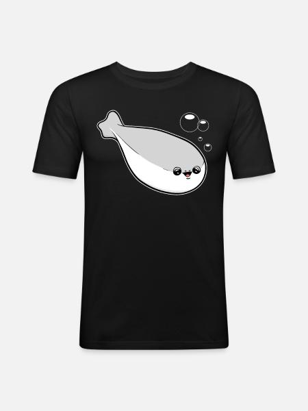 Sacabambaspis Fish Meme - Men's Slim Fit T-Shirt - black