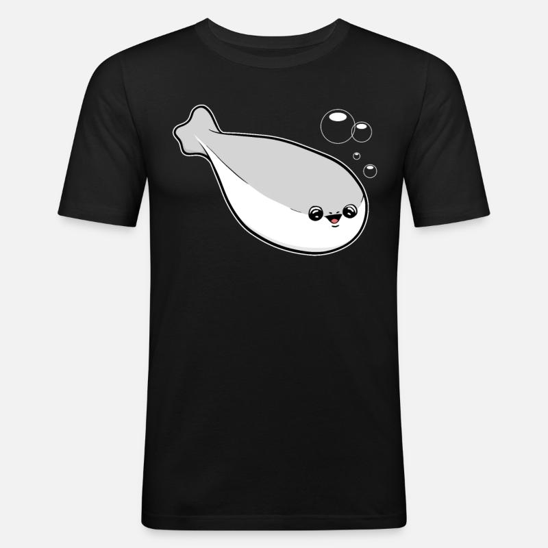 Sacabambaspis Fish Meme - Men's Slim Fit T-Shirt - black
