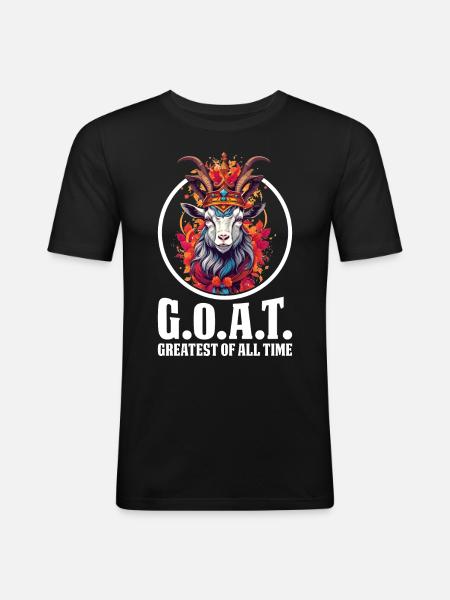 G.O.A.T. Greatest Of All Time - Men's Slim Fit T-Shirt - black