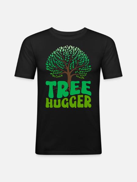 Environmentalists, nature lovers - Men's Slim Fit T-Shirt - black
