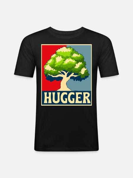 Environmentalist, Nature Lover - Men's Slim Fit T-Shirt - black