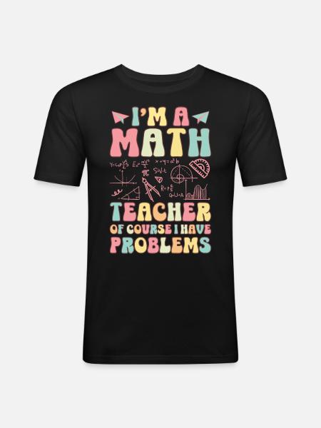 Professeur d’école groovy - T-shirt près du corps Homme - noir
