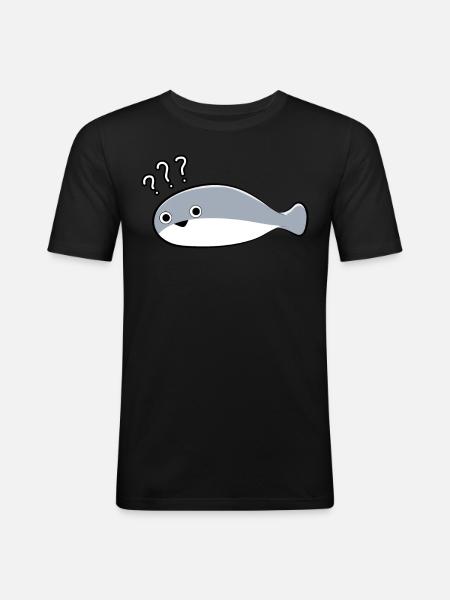 Sacambaspis Ancient Fish Meme Uncertain - Men's Slim Fit T-Shirt - black
